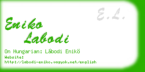 eniko labodi business card